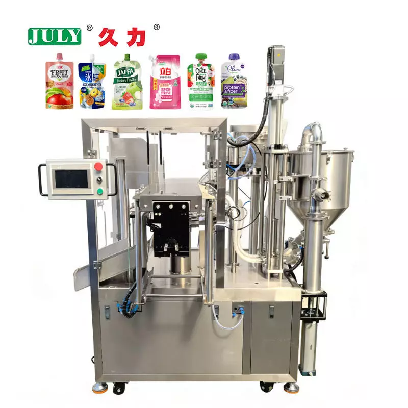 Automatic Spout Pouch Filling Machine | Multi-Function Liquid & Paste Doypack Packing Equipment