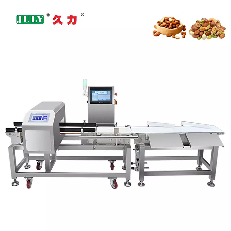 Automatic Inline Checkweigher Machine | 304 Stainless Steel Weight Sorting Equipment For Nut Food Packaging