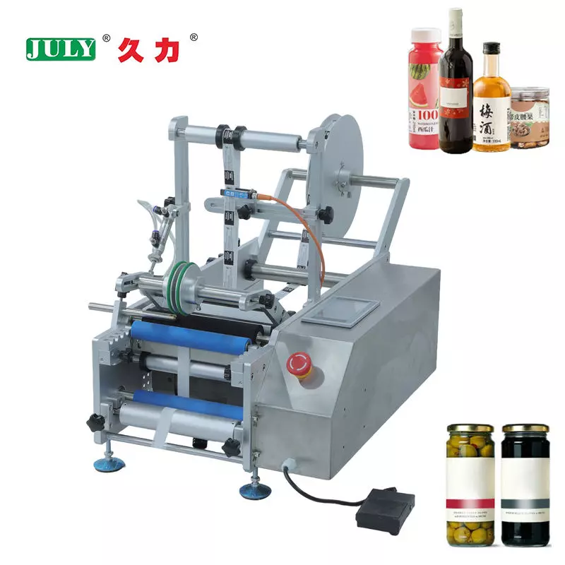 Semi‑Automatic Round Bottle Labeling Machine | High‑Accuracy Bottle Label Applicator