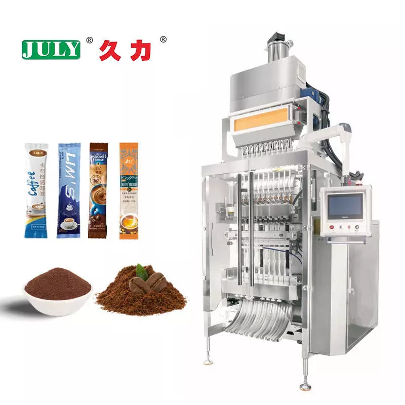 Multi Lane Vertical Stick Pack Powder Packaging Machine | High Speed Coffee Spice Protein Sachet Filling Machine