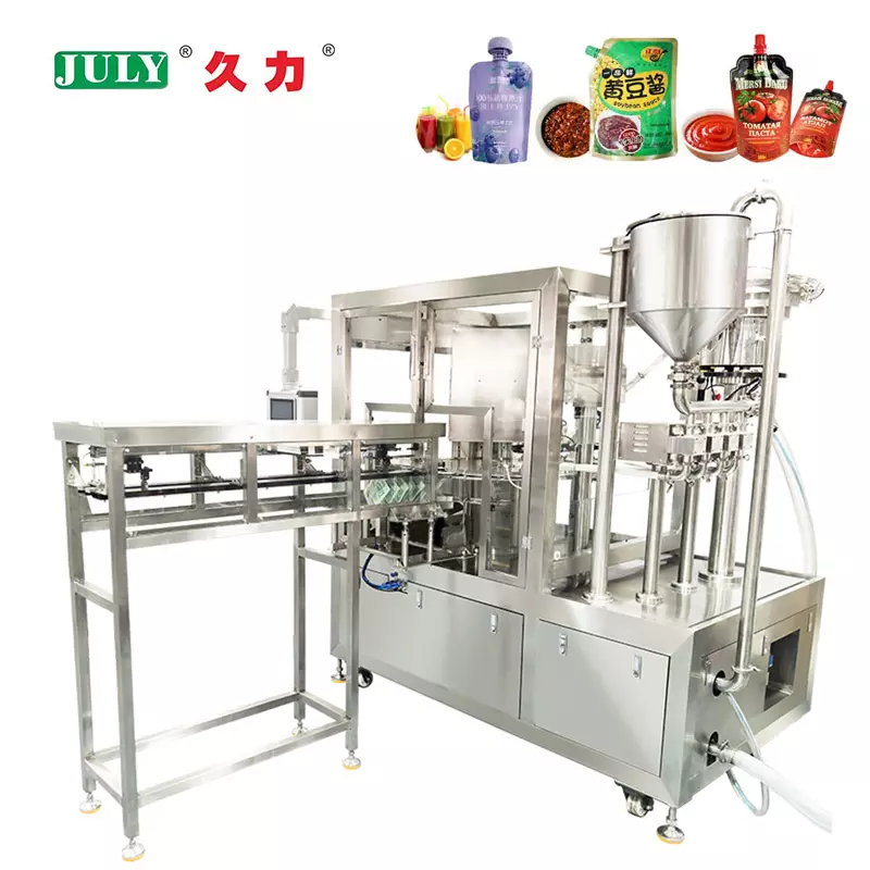 PLC Automatic Spout Pouch Filling Machine